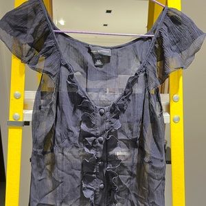 Banana Republic Blue Silk Blouse